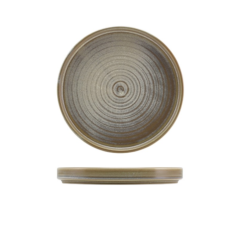 Terra Porcelain Matt Grey Low Presentation Plate 18cm Terra Porcelain Matt Grey Low Presentation Plate 18cm