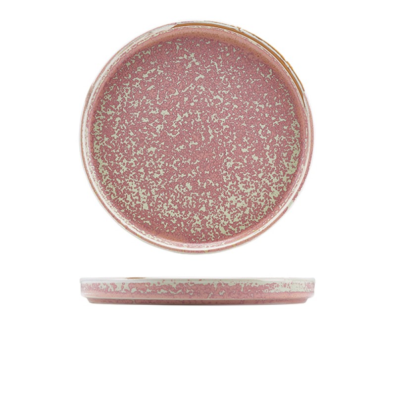 Terra Porcelain Rose Low Presentation Plate 25cm Terra Porcelain Rose Low Presentation Plate 25cm