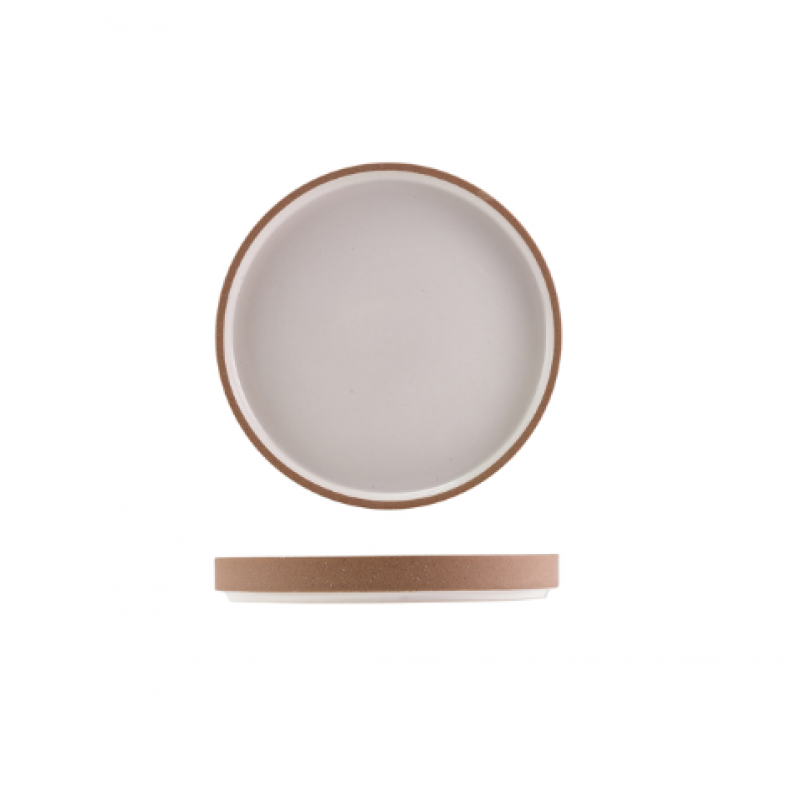 GenWare Kava White Stoneware Raw Wall Presentation Plate 18c GenWare Kava White Stoneware Raw Wall Presentation Plate 18c