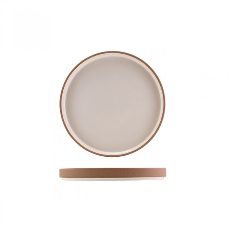 GenWare Kava White Stoneware Raw Wall Presentation Plate 25c GenWare Kava White Stoneware Raw Wall Presentation Plate 25c