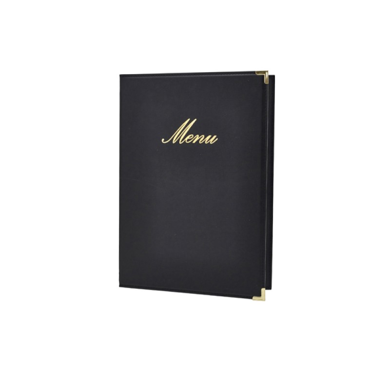 Classic A4 Menu Holder Black 4 Pages Classic A4 Menu Holder Black 4 Pages