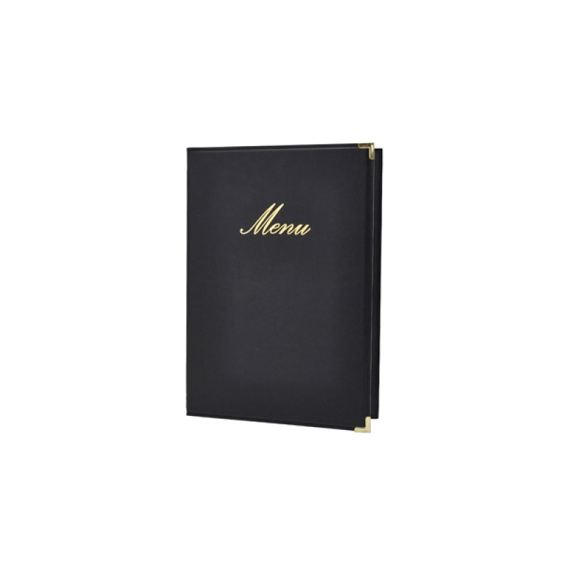Classic A5 Menu Holder Black 4 Pages Classic A5 Menu Holder Black 4 Pages
