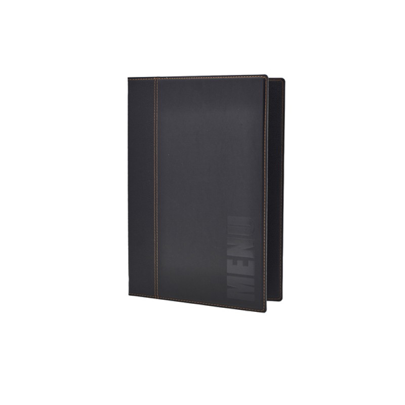 Contemporary A4 Menu Holder Black 4 Pages Contemporary A4 Menu Holder Black 4 Pages