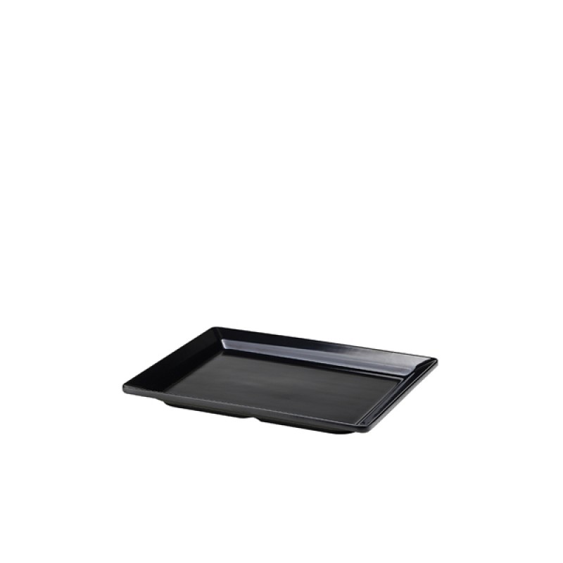 Black Melamine Platter GN 1/2 Size 32 X 26cm Black Melamine Platter GN 1/2 Size 32 X 26cm