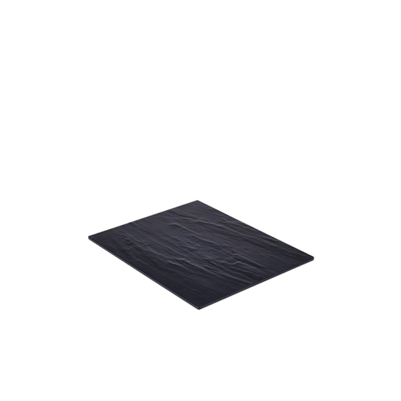 Slate Melamine Platter GN 1/2 32.5X26.5cm Slate Melamine Platter GN 1/2 32.5X26.5cm