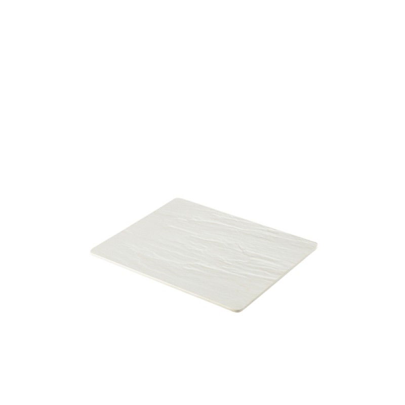 White Slate Melamine Platter GN 1/2 32.5x26.5cm White Slate Melamine Platter GN 1/2 32.5x26.5cm