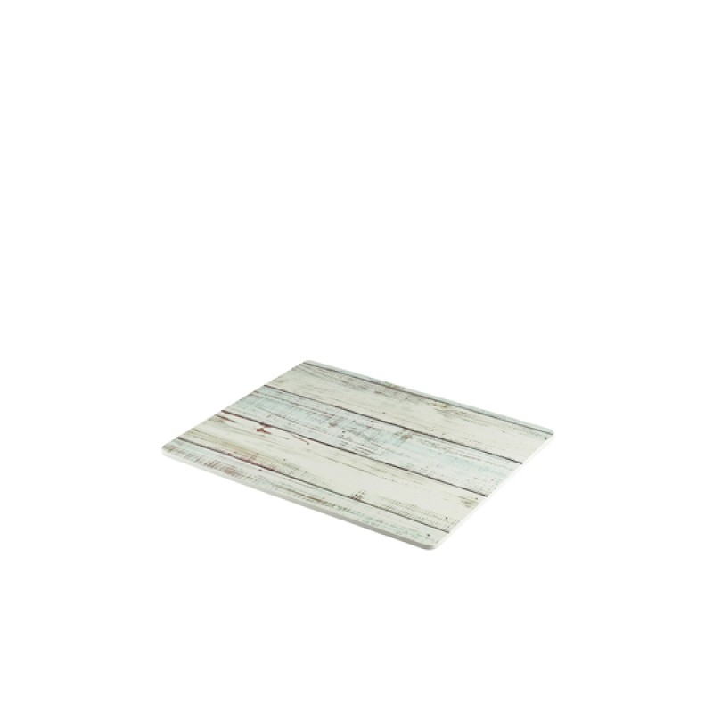 White Wash Wood Effect Melamine Platter GN 1/2 White Wash Wood Effect Melamine Platter GN 1/2