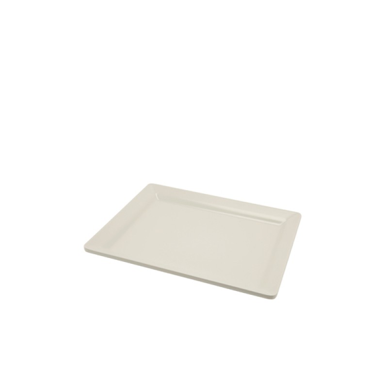 White Melamine Platter GN 1/2 Size 32 X 26cm White Melamine Platter GN 1/2 Size 32 X 26cm