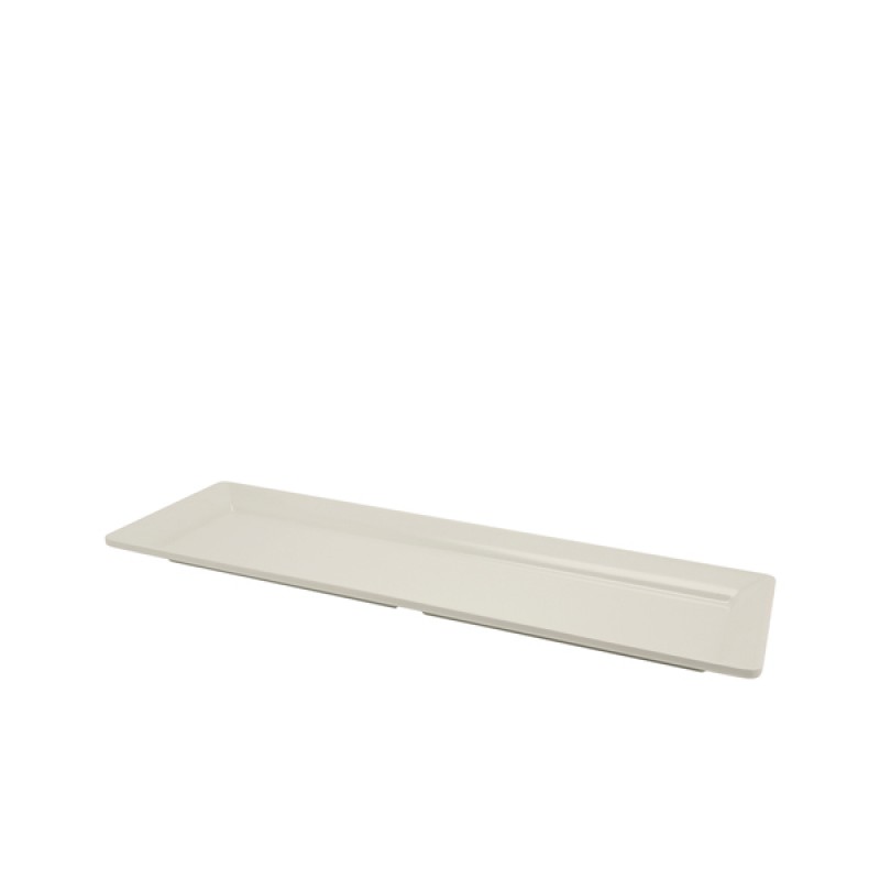 White Melamine Platter GN 2/4 Size 53X17.5cm White Melamine Platter GN 2/4 Size 53X17.5cm