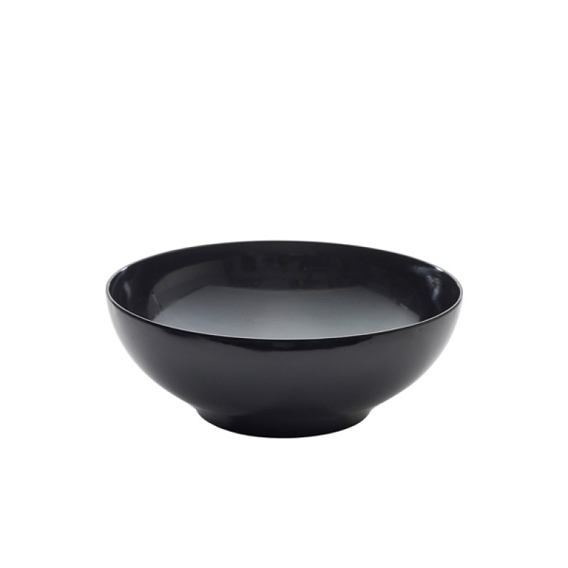 Black Melamine Round Buffet Bowl 35.5cm Black Melamine Round Buffet Bowl 35.5cm