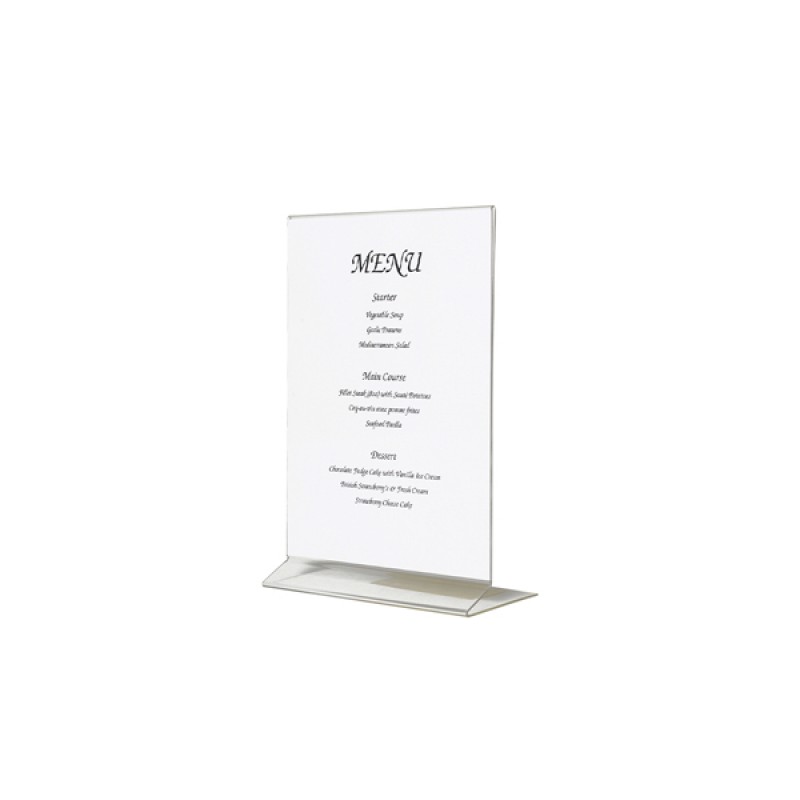 Acrylic Menu Holder A5 Size Acrylic Menu Holder A5 Size