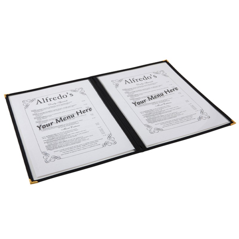 American Style Clear Menu Holder - 2 Page American Style Clear Menu Holder - 2 Page