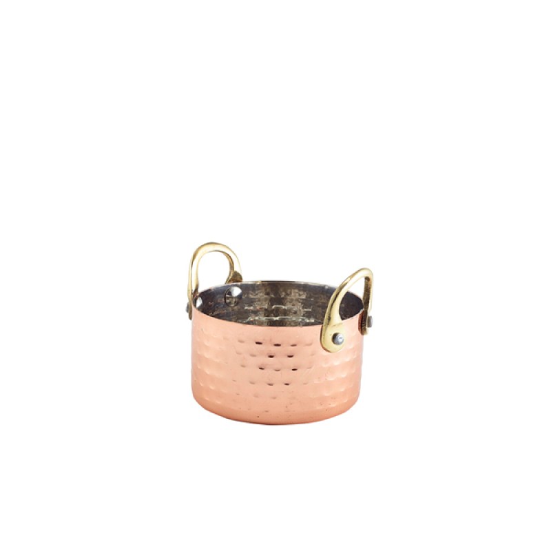 Mini Hammered Copper Casserole Dish 9.2 x 5cm Mini Hammered Copper Casserole Dish 9.2 x 5cm