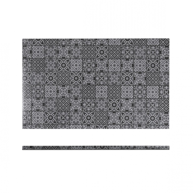 Black Marrakesh Melamine GN 1/1 Slab 53 x 32.5cm Black Marrakesh Melamine GN 1/1 Slab 53 x 32.5cm