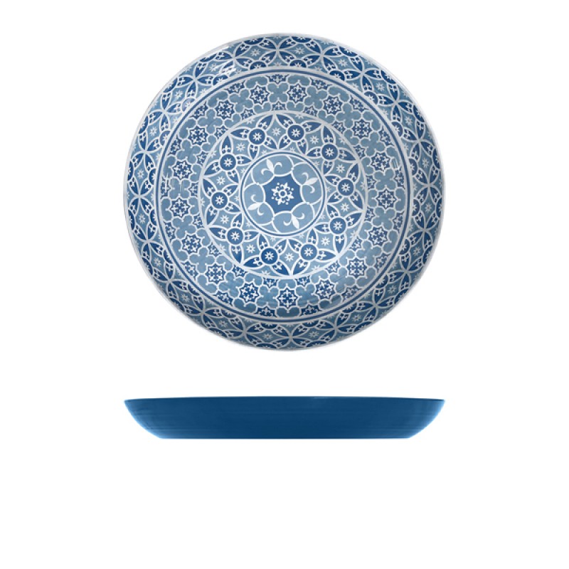 Blue Marrakesh Melamine Bowl 38 x 4.5cm Blue Marrakesh Melamine Bowl 38 x 4.5cm