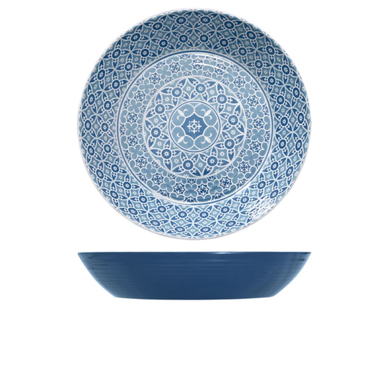 Blue Marrakesh Melamine Bowl 42.5 x 8cm Blue Marrakesh Melamine Bowl 42.5 x 8cm
