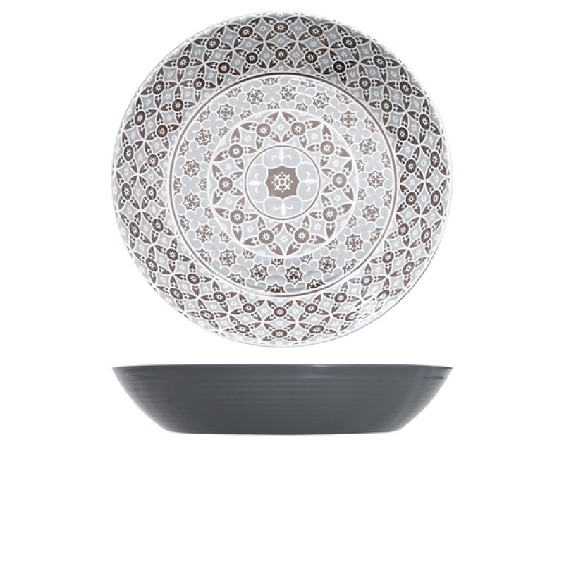 Grey Marrakesh Melamine Bowl 42.5 x 8cm Grey Marrakesh Melamine Bowl 42.5 x 8cm