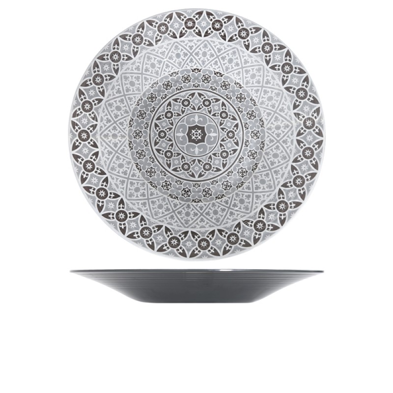 Grey Marrakesh Melamine Bowl 48 x 6cm Grey Marrakesh Melamine Bowl 48 x 6cm