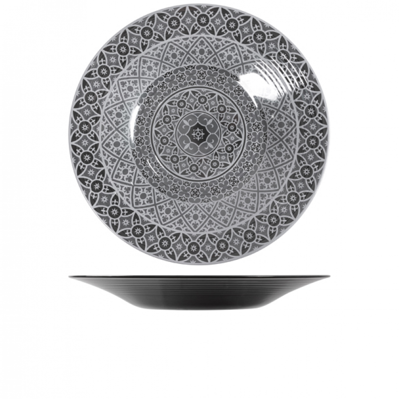 Black Marrakesh Melamine Bowl 48 x 6cm Black Marrakesh Melamine Bowl 48 x 6cm