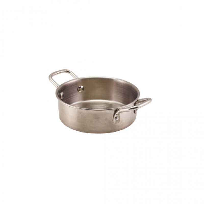 GenWare Mini Stainless Steel Casserole Dish 12.8 x 4.2cm GenWare Mini Stainless Steel Casserole Dish 12.8 x 4.2cm