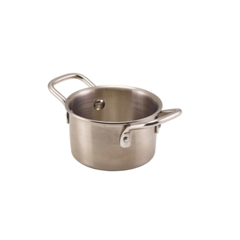GenWare Mini Stainless Steel Casserole Dish 9.2 x 5.2cm GenWare Mini Stainless Steel Casserole Dish 9.2 x 5.2cm