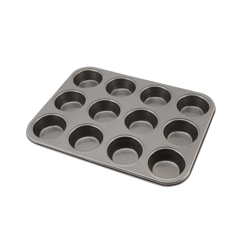 Carbon Steel Non-Stick 12 Cup Muffin Tray Carbon Steel Non-Stick 12 Cup Muffin Tray