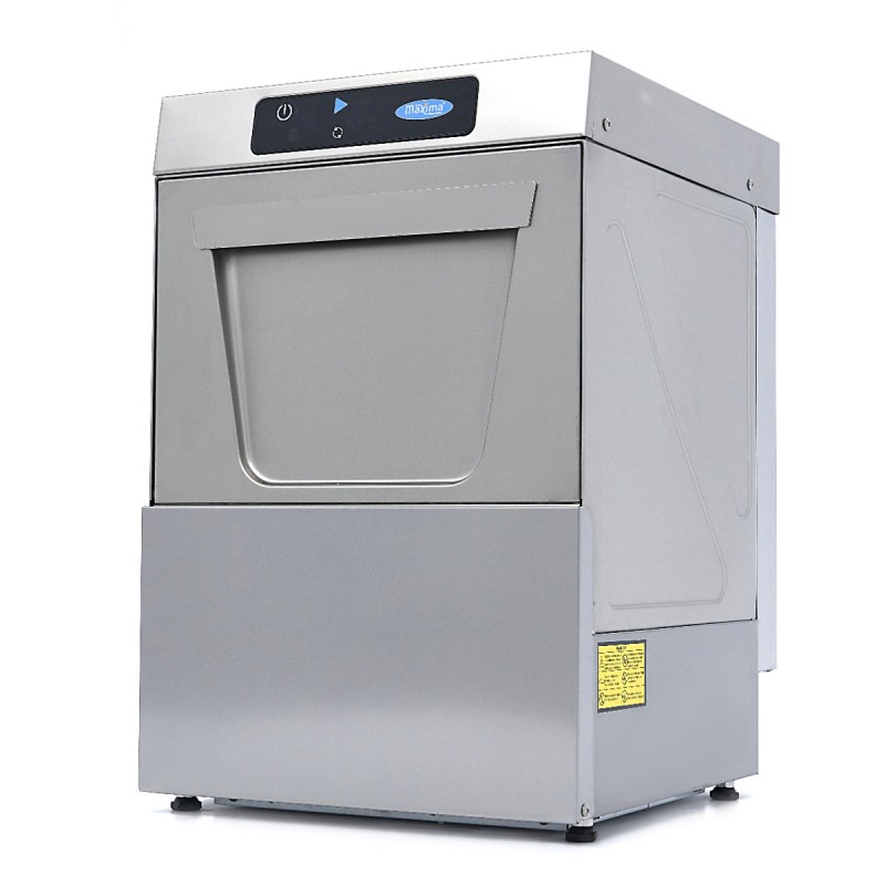 Glass Washer - 35 x 35cm - with Drain, Rinse Aid and Soap Pu