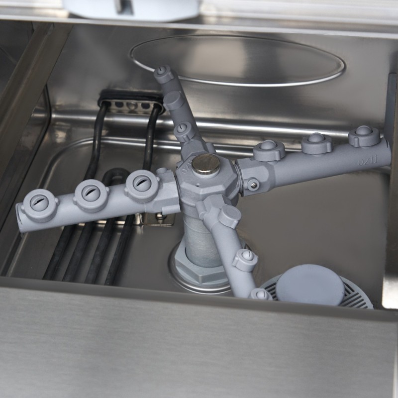 Glass Washer - 35 x 35cm - with Drain, Rinse Aid and Soap Pu Glass Washer - 35 x 35cm - with Drain, Rinse Aid and Soap Pu