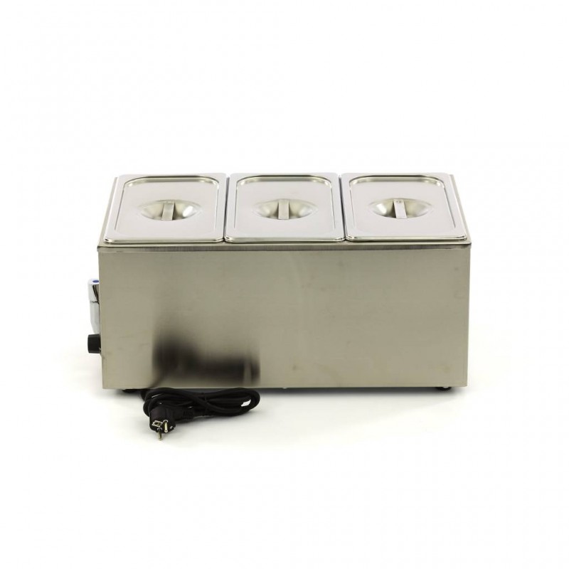 Bain Marie - with Tap - incl 3 x 1/3 GN Set - Electric Bain Marie - with Tap - incl 3 x 1/3 GN Set - Electric