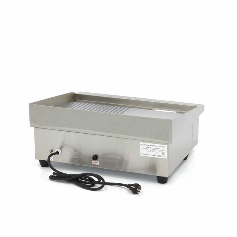 Griddle - Half Grooved - 55 cm - incl Drip Tray Griddle - Half Grooved - 55 cm - incl Drip Tray