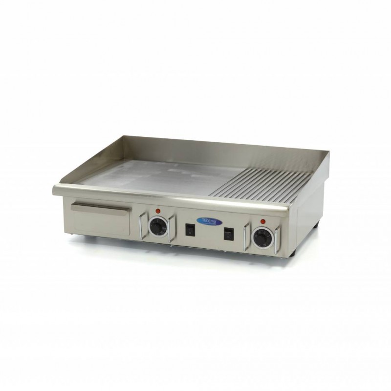 Griddle - Half Grooved - 73cm - incl Drip Tray - 400V Griddle - Half Grooved - 73cm - incl Drip Tray - 400V