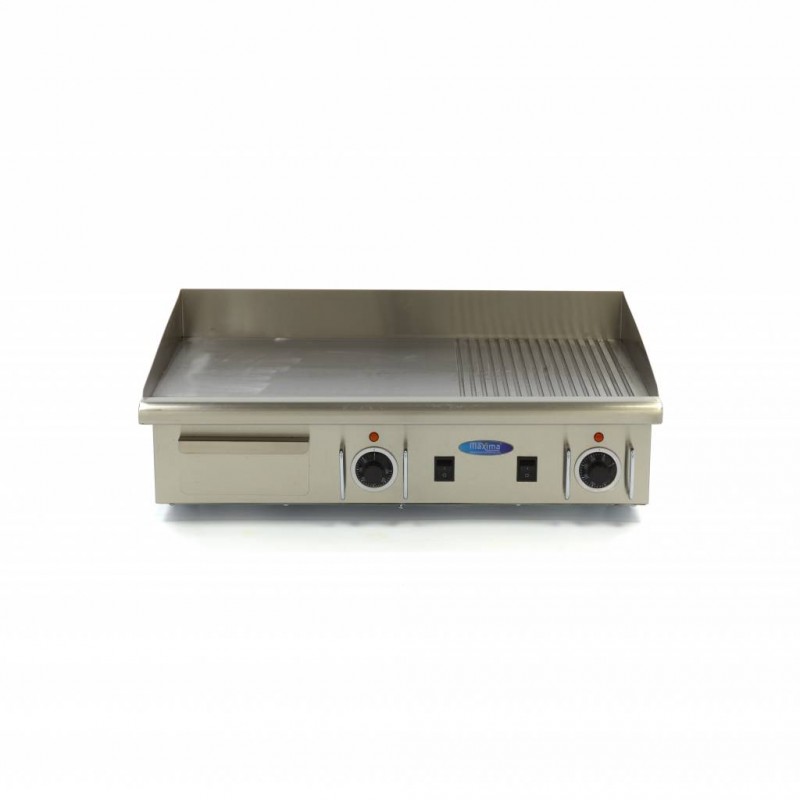 Griddle - Half Grooved - 73cm - incl Drip Tray - 400V Griddle - Half Grooved - 73cm - incl Drip Tray - 400V