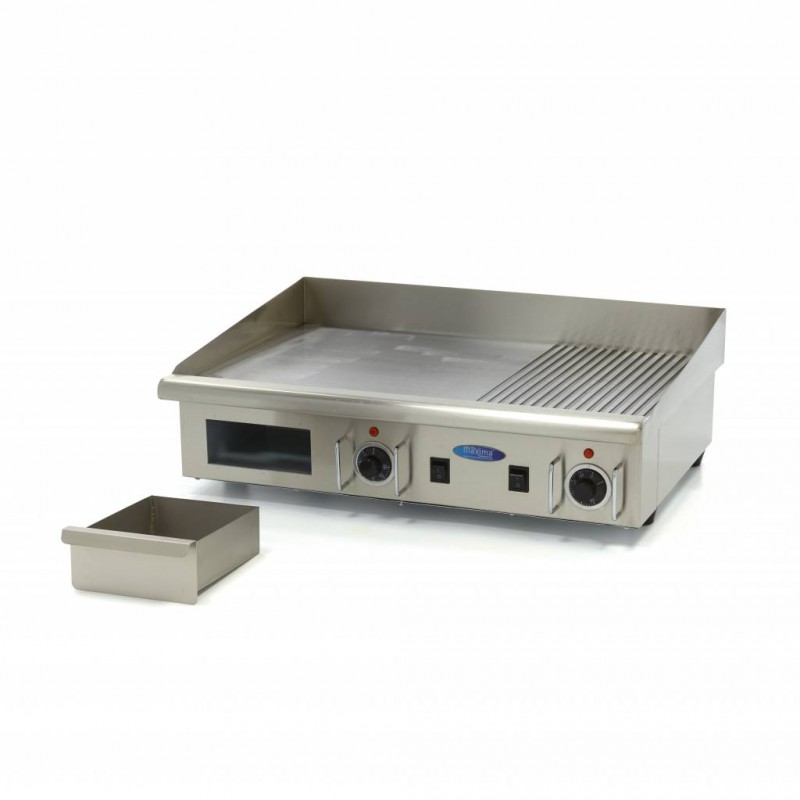 Griddle - Half Grooved - 73cm - incl Drip Tray - 400V Griddle - Half Grooved - 73cm - incl Drip Tray - 400V