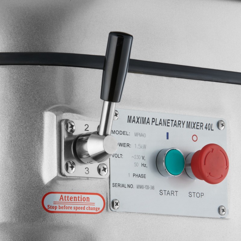 Planetary Mixer - 40L - Up to 20kg Dough - 3 Speed Planetary Mixer - 40L - Up to 20kg Dough - 3 Speed