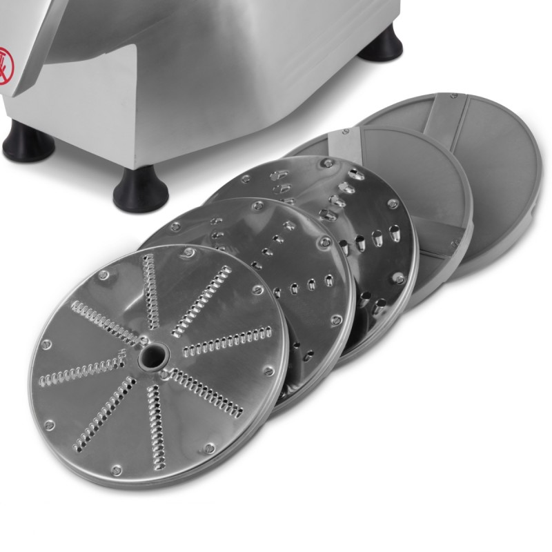 Vegetable Slicer - up to 450kg/h - incl 5 Cutting Disks Vegetable Slicer - up to 450kg/h - incl 5 Cutting Disks