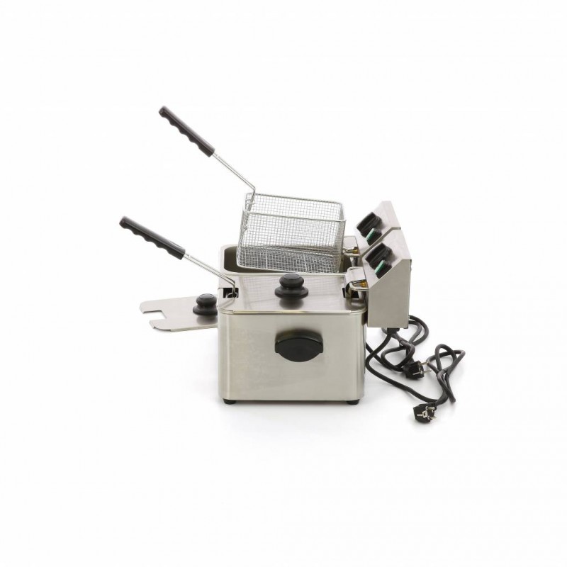 Deep Fryer - 2 x 4L - 2 Baskets - up to 2kg of Fries Deep Fryer - 2 x 4L - 2 Baskets - up to 2kg of Fries
