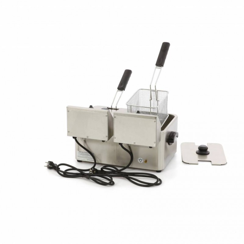 Deep Fryer - 2 x 4L - 2 Baskets - up to 2kg of Fries Deep Fryer - 2 x 4L - 2 Baskets - up to 2kg of Fries