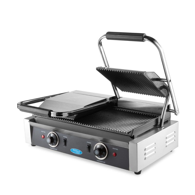 Contact Grill - Grooved - Double Grill Plate - 2 x 22cm Contact Grill - Grooved - Double Grill Plate - 2 x 22cm