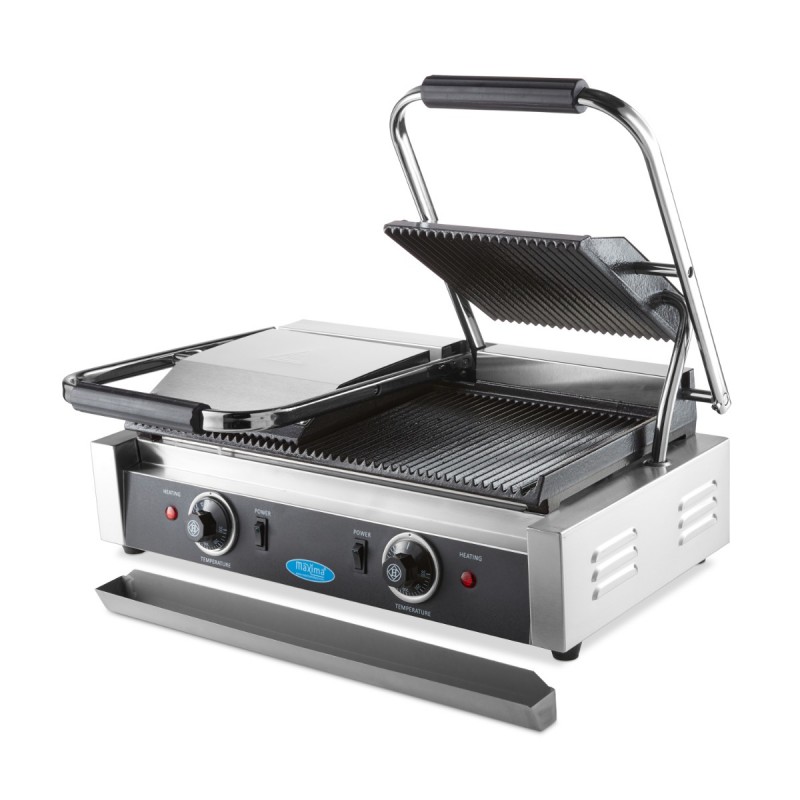 Contact Grill - Grooved - Double Grill Plate - 2 x 22cm Contact Grill - Grooved - Double Grill Plate - 2 x 22cm