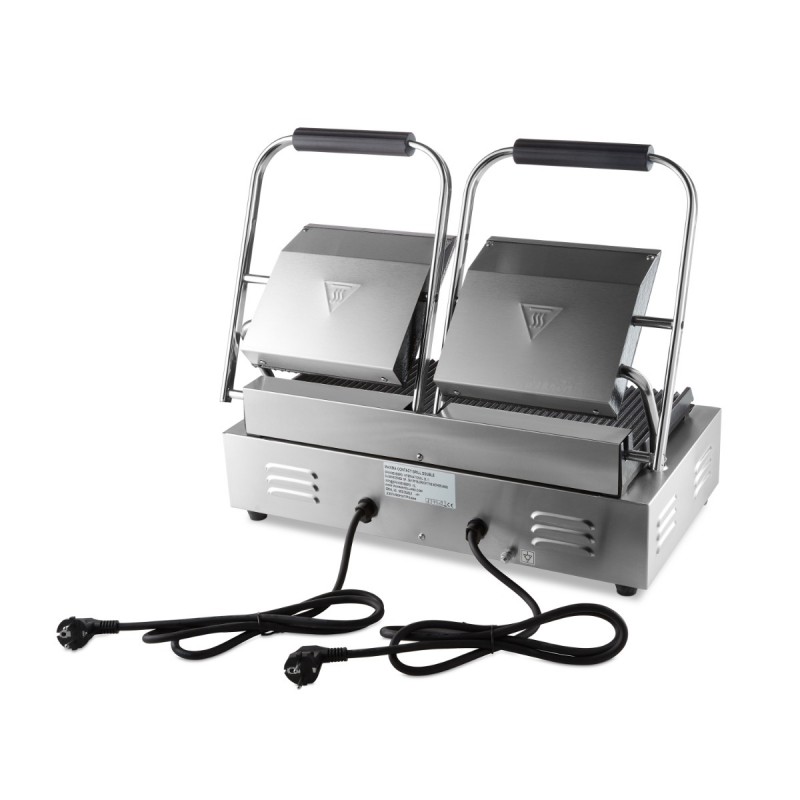 Contact Grill - Grooved - Double Grill Plate - 2 x 22cm Contact Grill - Grooved - Double Grill Plate - 2 x 22cm