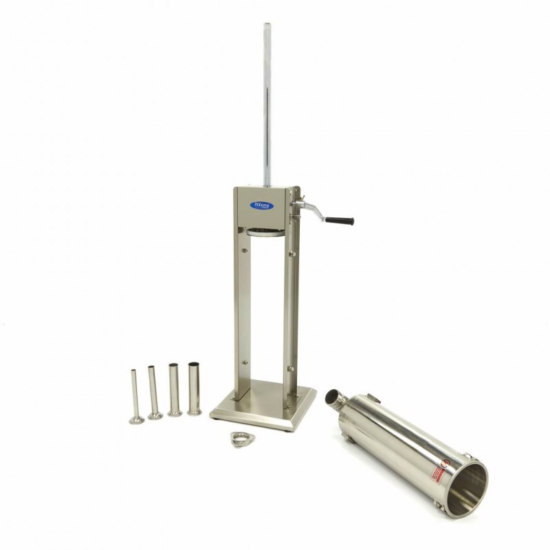 Sausage Stuffer - 7L - Vertical - incl 4 Filling Tubes Sausage Stuffer - 7L - Vertical - incl 4 Filling Tubes