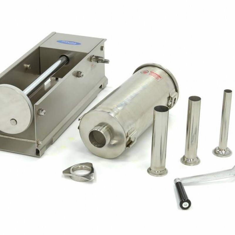 Sausage Stuffer - 5L - Horizontal - incl 4 Filling Tubes Sausage Stuffer - 5L - Horizontal - incl 4 Filling Tubes