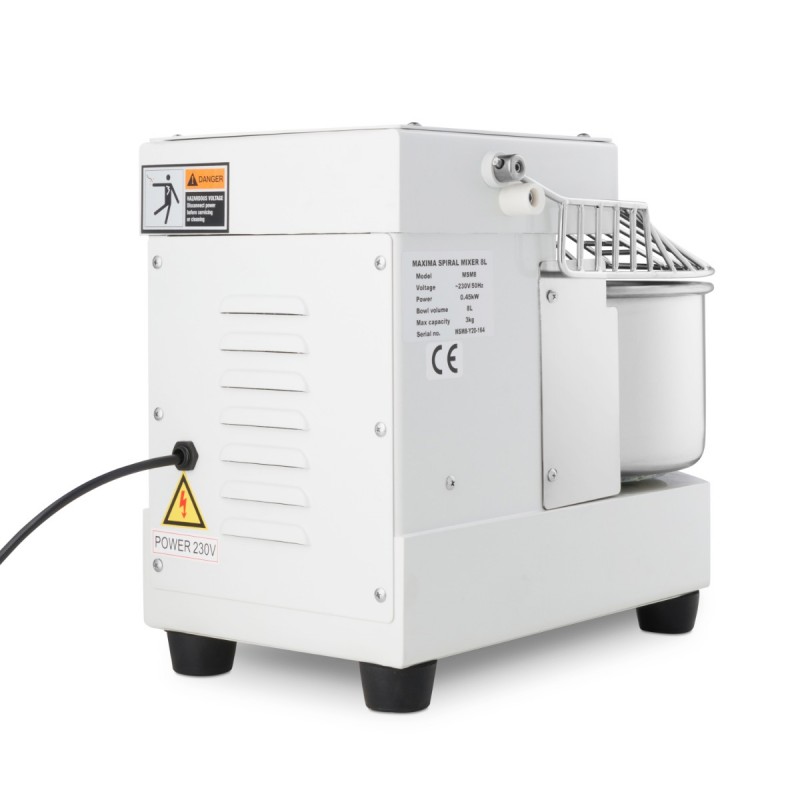 Dough Mixer - 8L - 4,5kg Dough - White Dough Mixer - 8L - 4,5kg Dough - White
