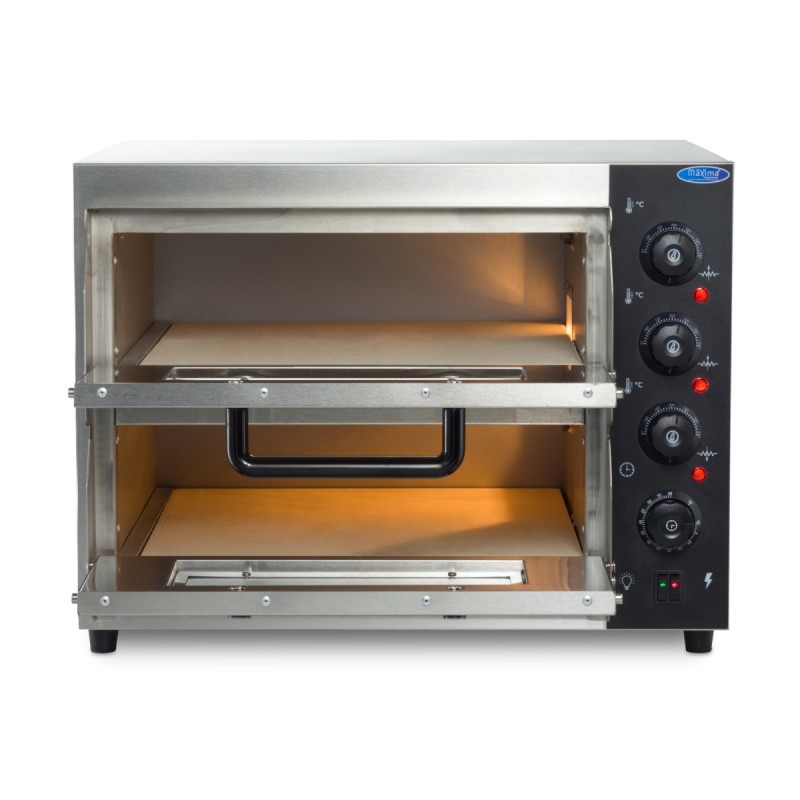 Pizza Oven - Fits 2 x Ø40cm Pizzas - Double Deck Pizza Oven - Fits 2 x Ø40cm Pizzas - Double Deck