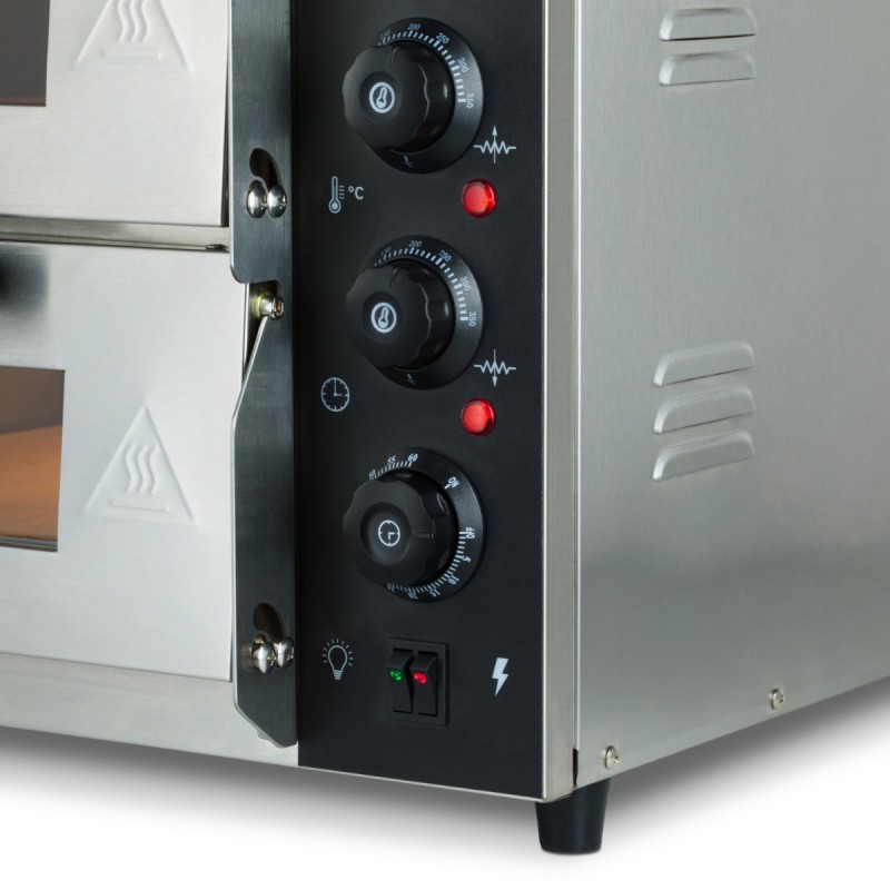 Pizza Oven - Fits 2 x Ø40cm Pizzas - Double Deck Pizza Oven - Fits 2 x Ø40cm Pizzas - Double Deck