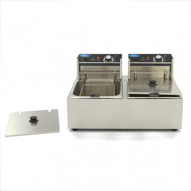 Deep Fryer - 2 x 6L - 2 Baskets - up to 2,4kg of Fries Deep Fryer - 2 x 6L - 2 Baskets - up to 2,4kg of Fries