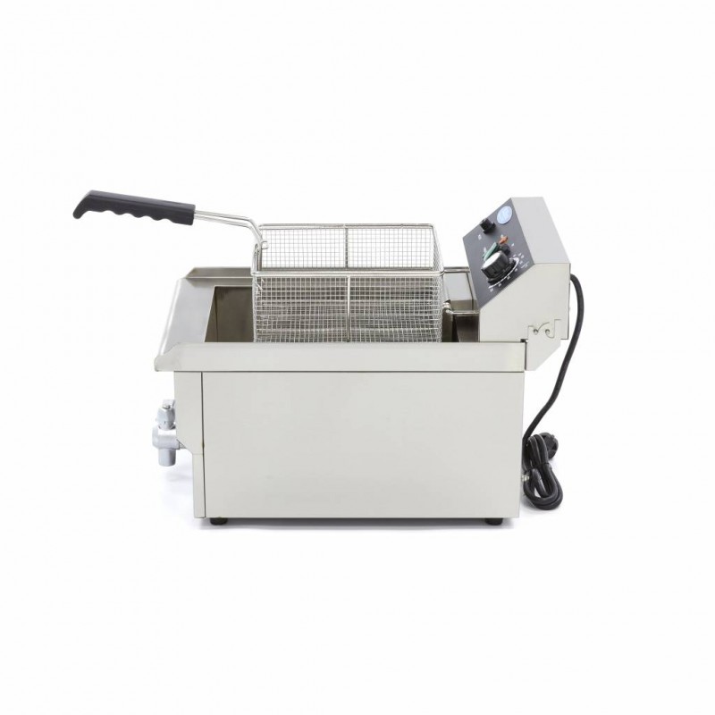 Deep Fryer - 16L - 1 Basket - with Drain Tap Deep Fryer - 16L - 1 Basket - with Drain Tap