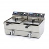 Deep Fryer - 2 x 16L - 2 Baskets - with Drain Tap
