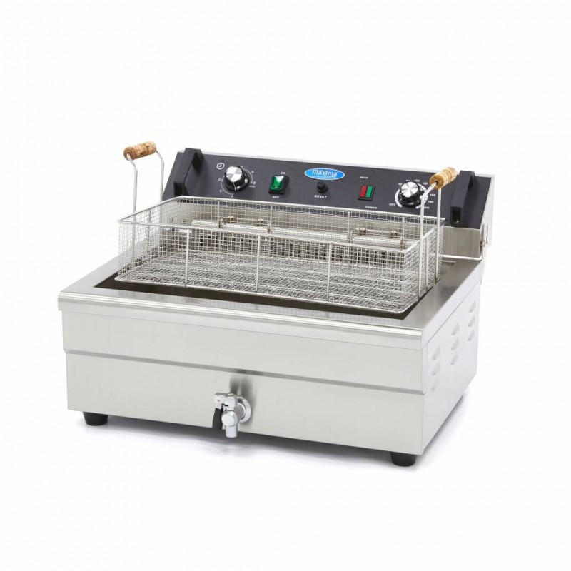 Deep Fryer - 20L - 1 Basket - with Drain Tap Deep Fryer - 20L - 1 Basket - with Drain Tap