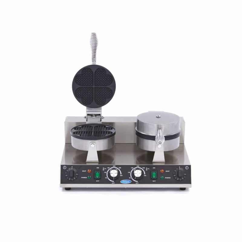 Waffle Maker - 8 Waffles - Hearts - Double Waffle Maker - 8 Waffles - Hearts - Double